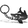 Key chain with a bottle opener Delphin PIKENER Black