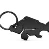 Key chain with a bottle opener Delphin CARPENER Black