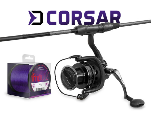 Carp set Delphin CorsaBLACK NERO 360cm/2 parts + 8T + 0.30mm, SKU 101006409