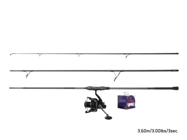 Carp set Delphin CorsaBLACK NERO 360cm/2 parts + 8T + 0.30mm, SKU 101006409