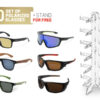 Set of polarised sunglasses + free stand