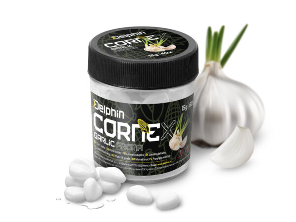 Artificial bait Delphin CorneX Pop Up / 60pcs Garlic