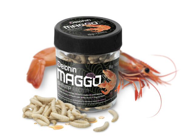 Artificial bait Delphin MaggoX Pop Up Schrimp