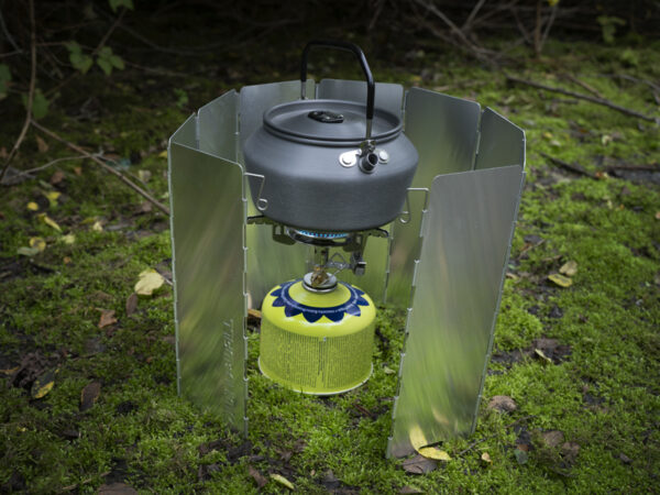 Stove wind guard Delphin WindWALL 75x25cm / 9 panels, SKU 101006076