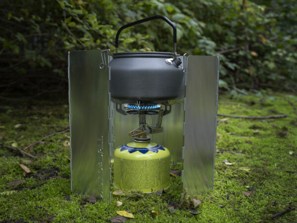 Stove wind guard Delphin WindWALL 75x25cm / 9 panels, SKU 101006076