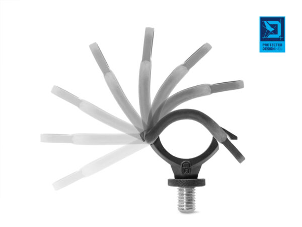 Rod holder with safety lock Delphin LOX 1x Uni holder + 2x rubber bands, SKU 101006077