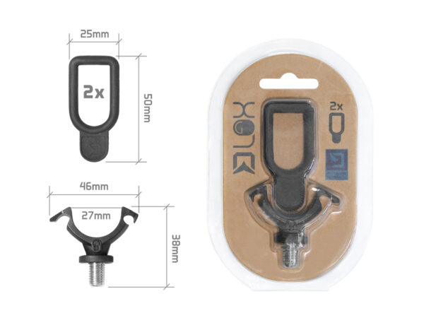Rod holder with safety lock Delphin LOX 1x Uni holder + 2x rubber bands, SKU 101006077