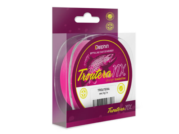 Delphin TROUTERA NX / pink 0.045mm 1.7kg 135m, SKU 101006155
