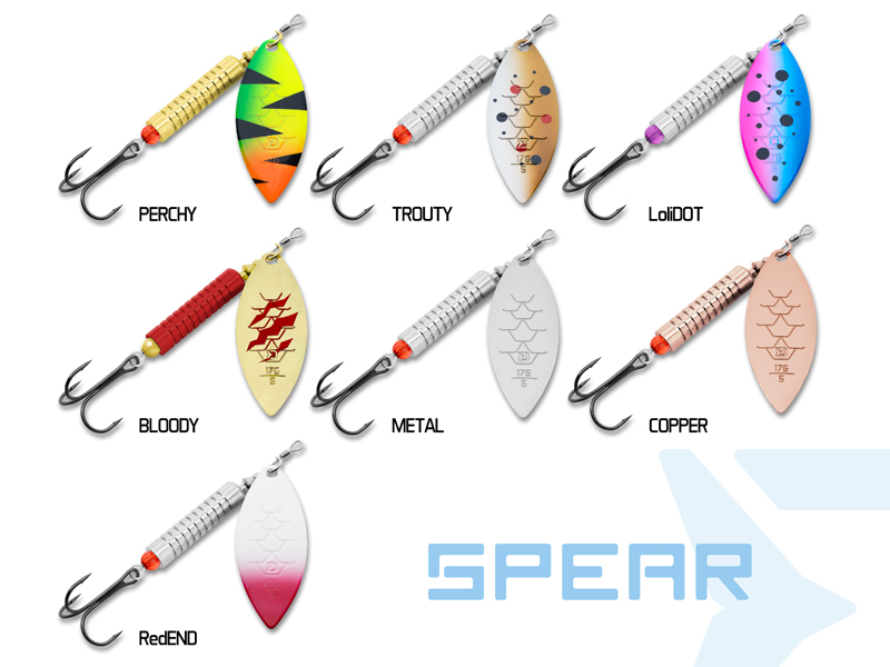Delphin SPEAR Spinner 3g/size.0/RedEND