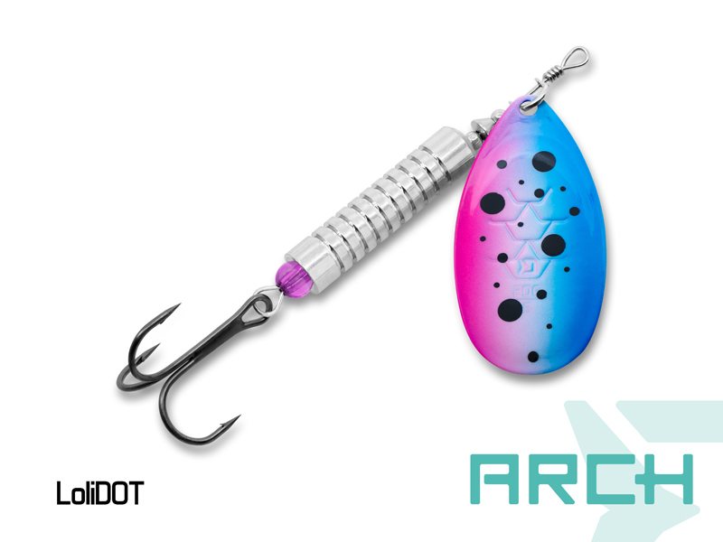 Delphin ARCH Spinner 10g/size.3/LoliDOT - Image 4