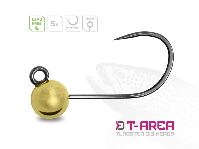 Jigipea volfram Delphin T-AREA BL / 5 pcs golden/4.6mm/0.9g/#6