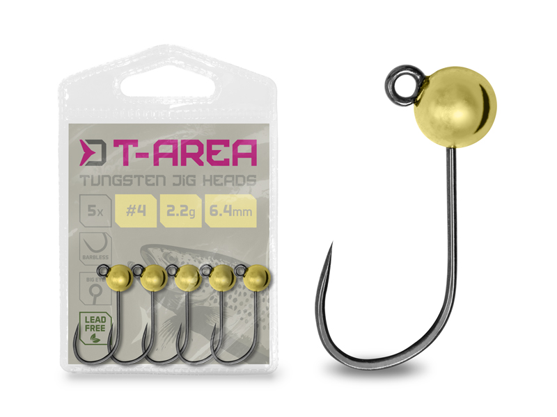 Jigipea volfram Delphin T-AREA BL / 5 pcs golden/4.6mm/0.9g/#6 - Image 2