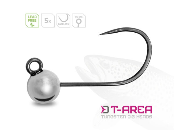 Jigipea volfram Delphin T-AREA BL / 5 pcs silver/6.4mm/2.2g/#4