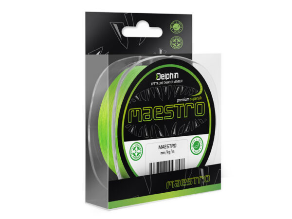 Delphin MAESTRO / fluo green 0.07mm 4.5kg 150m