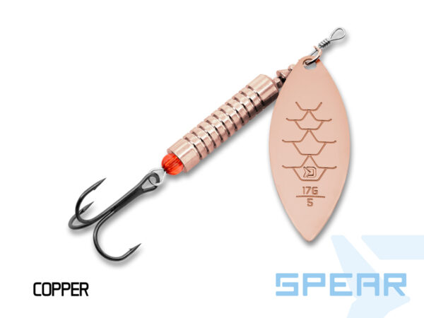 Pöörlev Delphin SPEAR Spinner 3g/size.0/COPPER