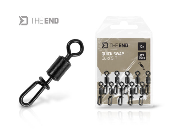 Quick swap swivel Delphin TheEND QuickS-T / 10 pcs #4 / 35kg