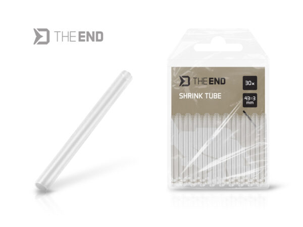 Shrink tube Delphin TheEND / 30 pcs 43mm x 3mm / Clear