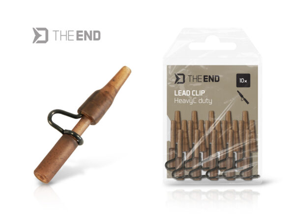 Lead clip Delphin HeavyC duty TheEND / 10 pcs Ground