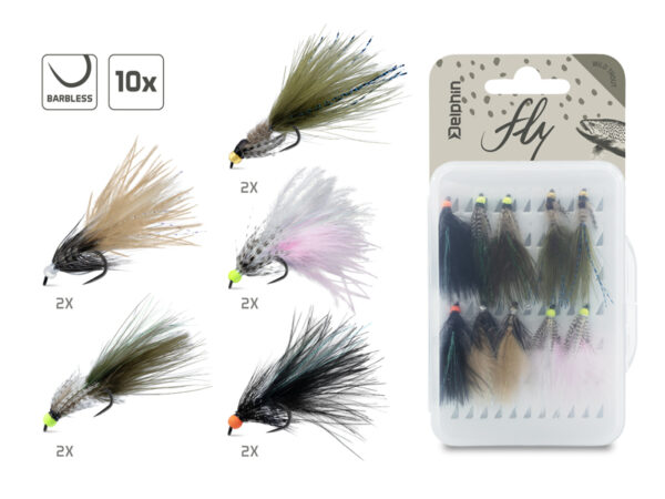 Putukad Delphin FLY / 10pcs Wild trout