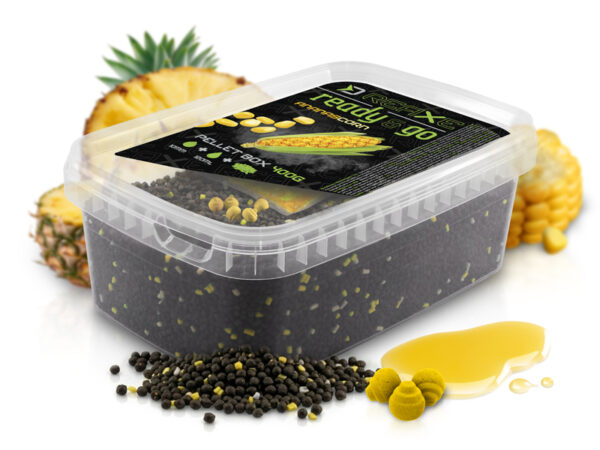 Pellet box Delphin Reaxe READY&GO Corn-ananas/400g