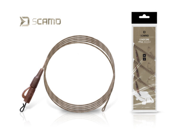 Rig Delphin sCAMO Leadcore + PinC WOODZ / 3 pcs 1m