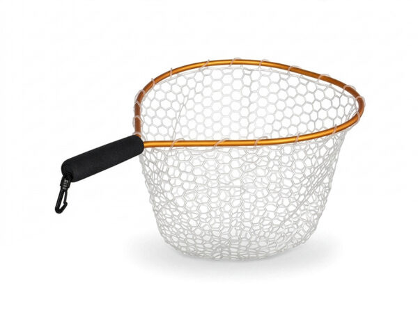 Trout landing net Delphin SoftLUX soft mesh 45x40cm
